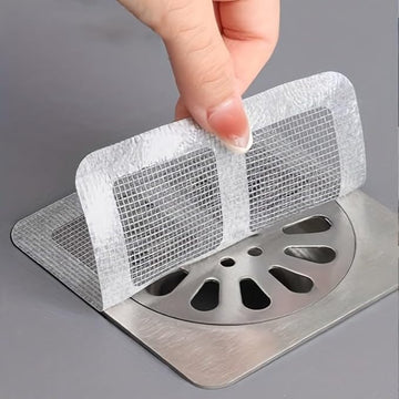 Clog-free drains! Easy-to-use, waterproof, disposable stickers trap hair and debrisâperfect for kitchens, bathrooms